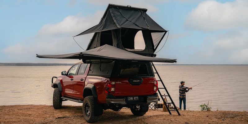 Deltawing 270* Awning | Left - Hand Side (Passenger) - Mick Tighe 4x4 & Outdoor - Ironman 4x4 - IAWN270L045 - Deltawing 270* Awning | Left - Hand Side (Passenger)