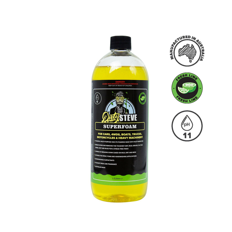 Lime Superfoam - Mick Tighe 4x4 & Outdoor - Dirty Steve - DS1015 - Lime Superfoam