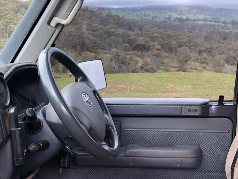 70 Series Landcruiser Armrest Black Full set (driver + passenger side) - Mick Tighe 4x4 & Outdoor-One Stone Armrest-ONESTONE-BLACK--70 Series Landcruiser Armrest Black Full set (driver + passenger side)