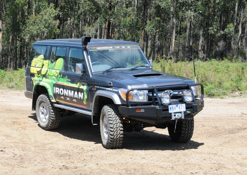 Commercial Bull Bar to suit Toyota Landcruiser 78 Series Troop Carrier 2007+ - Mick Tighe 4x4 & Outdoor-Ironman 4x4-BBC019E--Commercial Bull Bar to suit Toyota Landcruiser 78 Series Troop Carrier 2007+