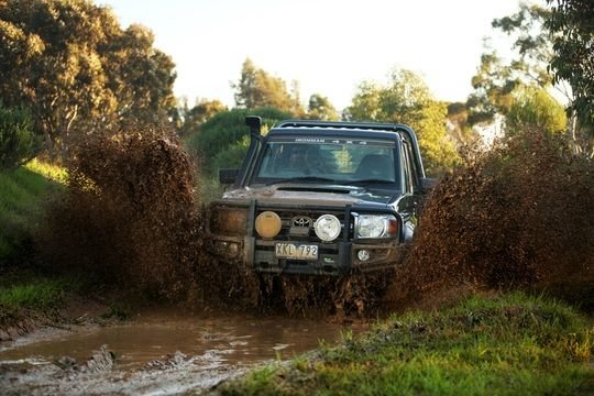 Commercial Bull Bar to suit Toyota Landcruiser 79 Series Dual Cab 11/2012+ - Mick Tighe 4x4 & Outdoor-Ironman 4x4-BBC019E--Commercial Bull Bar to suit Toyota Landcruiser 79 Series Dual Cab 11/2012+