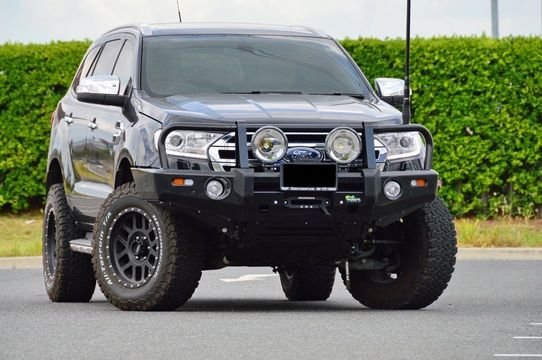 Commercial Deluxe Bull Bar to suit Ford Everest UAII 7/2018+ (w/ Parking Sensor Provisions) - Mick Tighe 4x4 & Outdoor-Mick Tighe 4x4 & Outdoor-BBCD055--Commercial Deluxe Bull Bar to suit Ford Everest UAII 7/2018+ (w/ Parking Sensor Provisions)