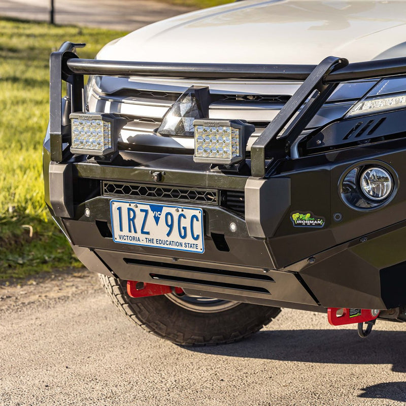 Commercial Deluxe Bull Bar to suit Mitsubishi Pajero Sport 7/2019+ - Mick Tighe 4x4 & Outdoor-Ironman 4x4-BBCD079--Commercial Deluxe Bull Bar to suit Mitsubishi Pajero Sport 7/2019+
