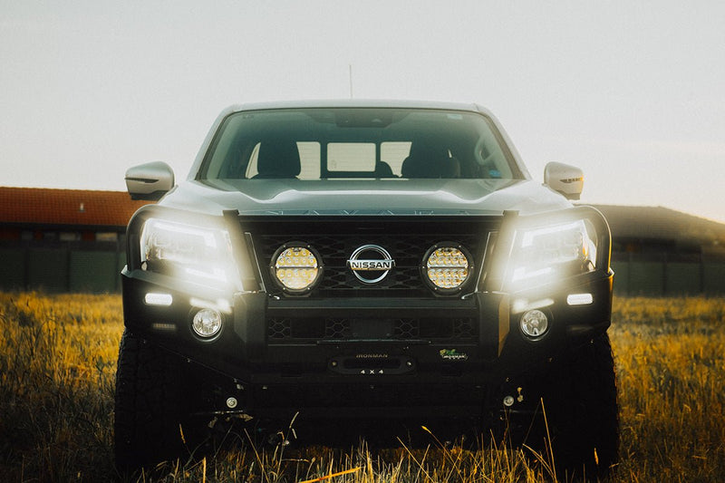 Commercial Deluxe Bull Bar to suit Nissan Navara NP300 2021+ - Mick Tighe 4x4 & Outdoor-Ironman 4x4-BBCD082--Commercial Deluxe Bull Bar to suit Nissan Navara NP300 2021+