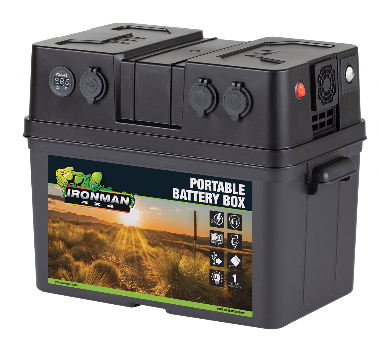 Shop Camp Power Darling Downs Mick Tighe 4x4 Outdoor   Portable Battery Box With Dc Outlets 934131 