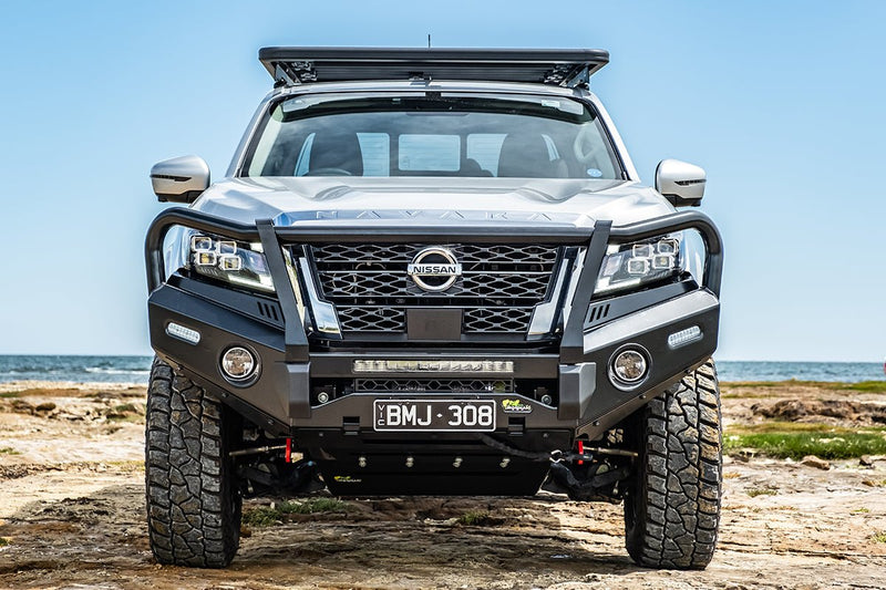 Premium Bull Bar to suit Nissan Navara NP300 2021+ - Mick Tighe 4x4 & Outdoor-Ironman 4x4-BBP082--Premium Bull Bar to suit Nissan Navara NP300 2021+