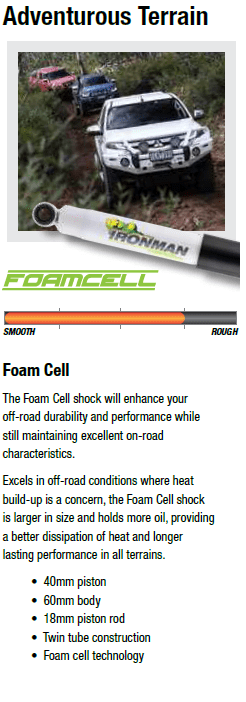 Shock Absorber - Foam Cell - Professional to suit Toyota Hilux Low Ride 2WD 2005+ - Mick Tighe 4x4 & Outdoor-Ironman 4x4-24650FEP--Shock Absorber - Foam Cell - Professional to suit Toyota Hilux Low Ride 2WD 2005+